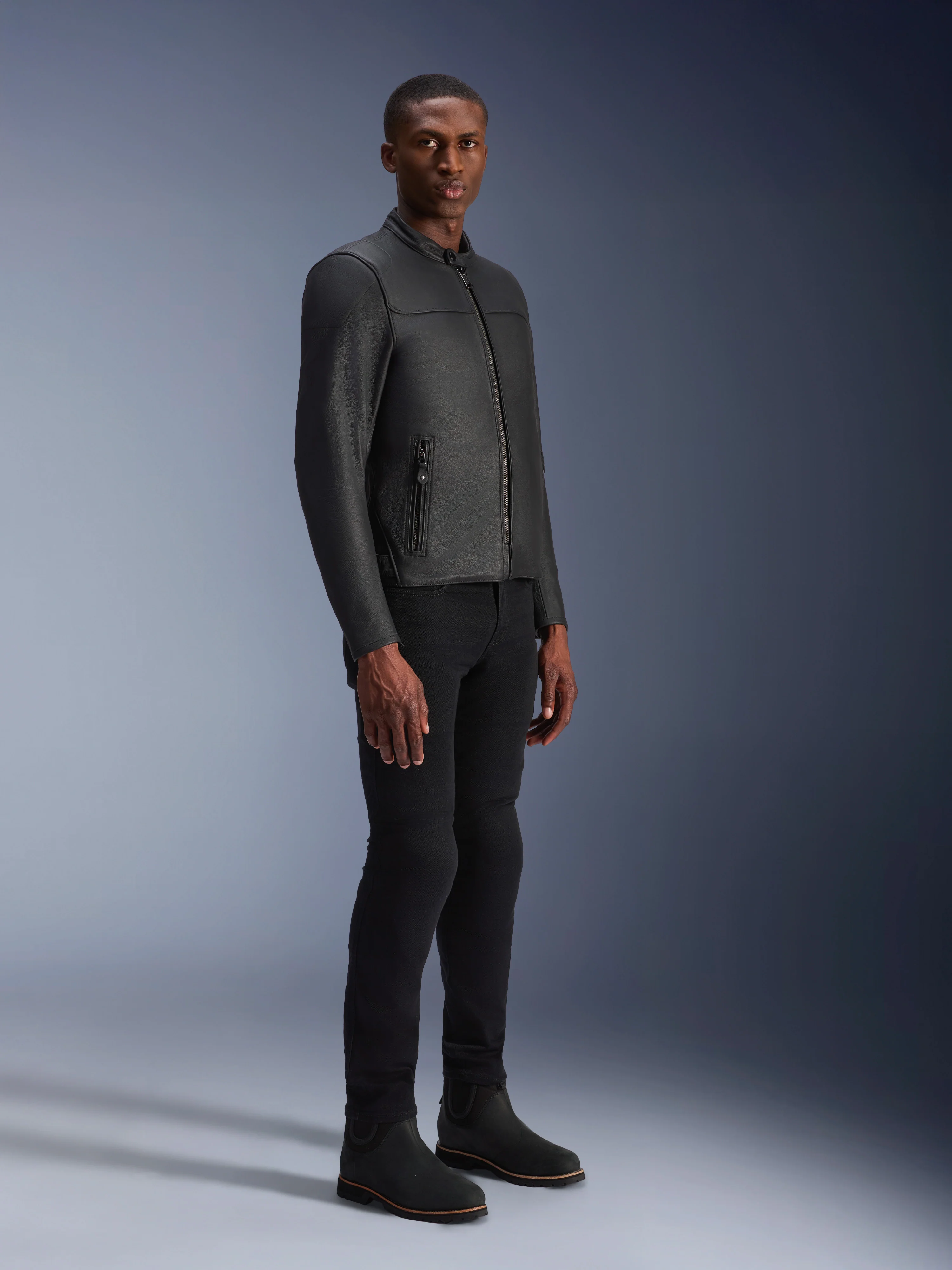 Blacktrack Leather Jacket - Image 2