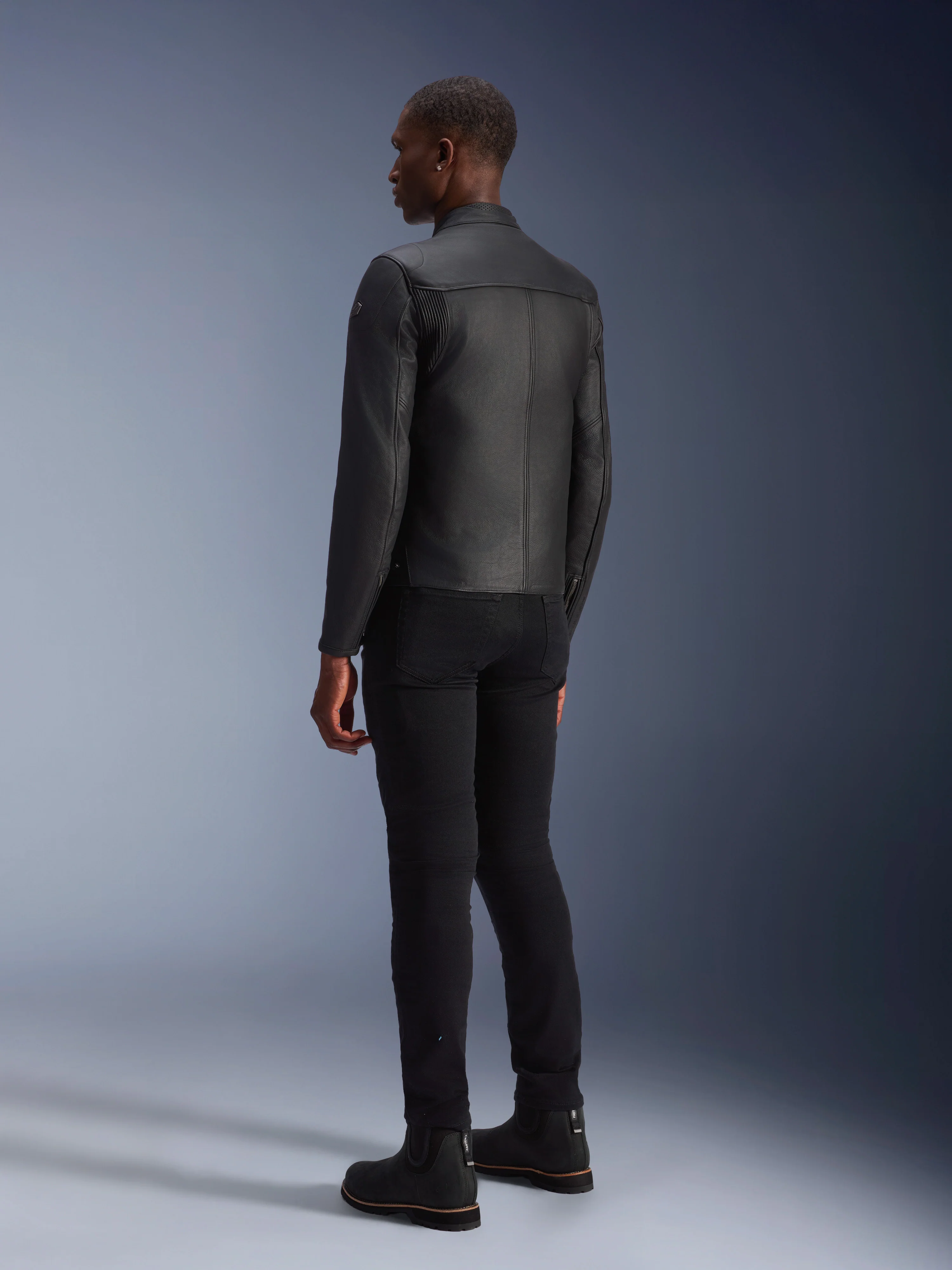 Blacktrack Leather Jacket - Image 4