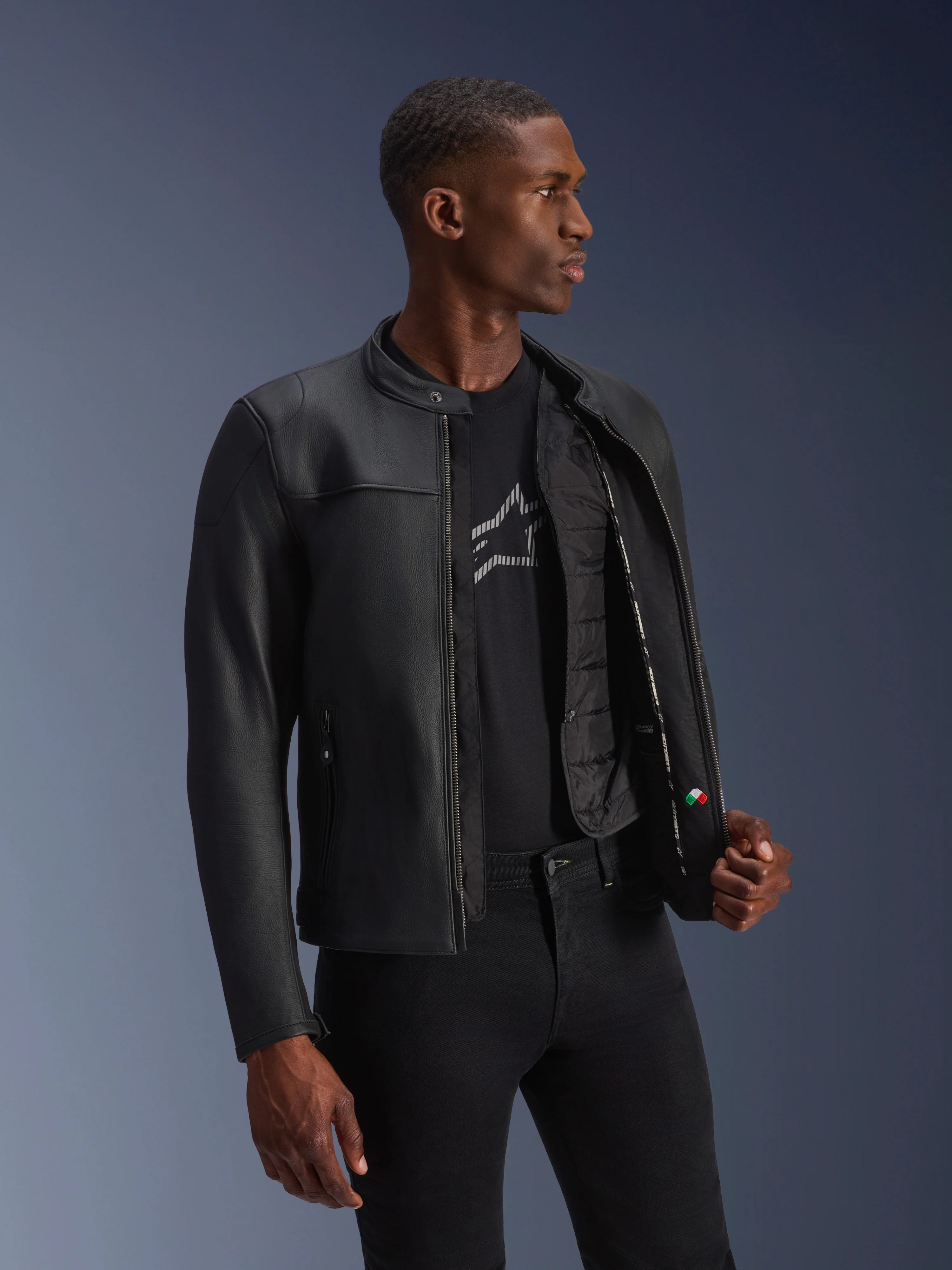 Blacktrack Leather Jacket - Image 9