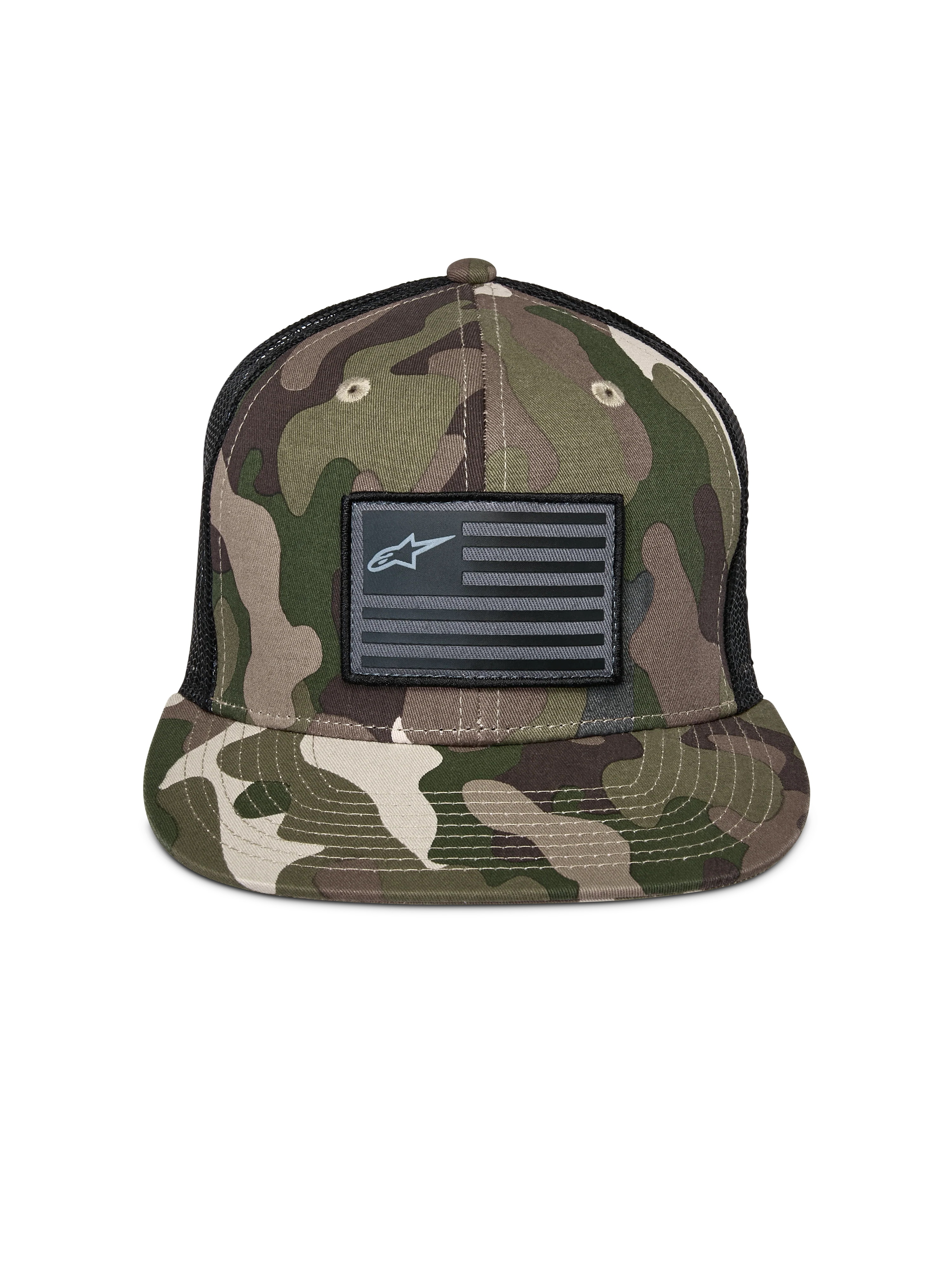 Flag Flat Trucker Hat - Image 5