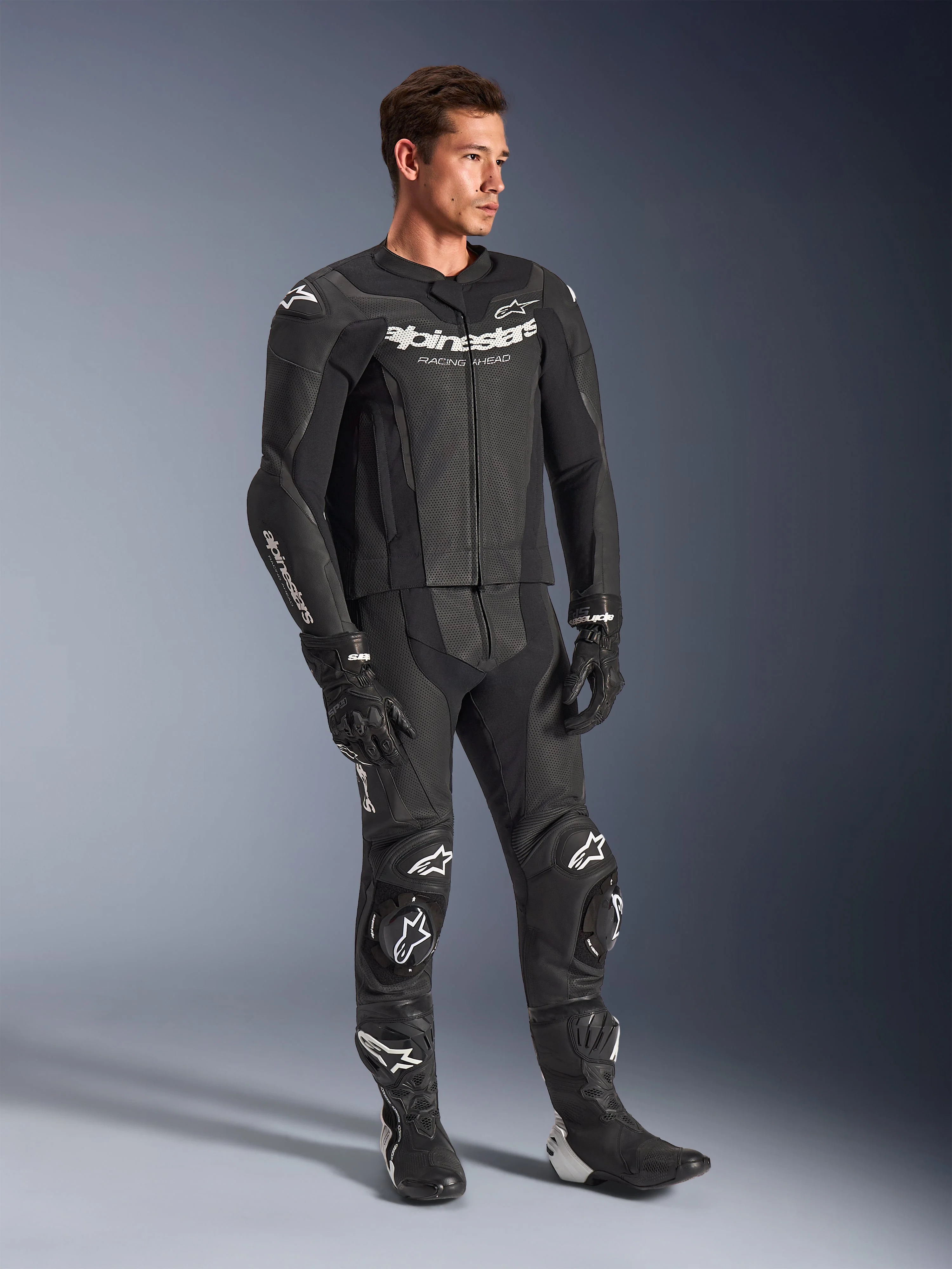 GP Force V2 Leather Suit - 2 Piece - Image 2