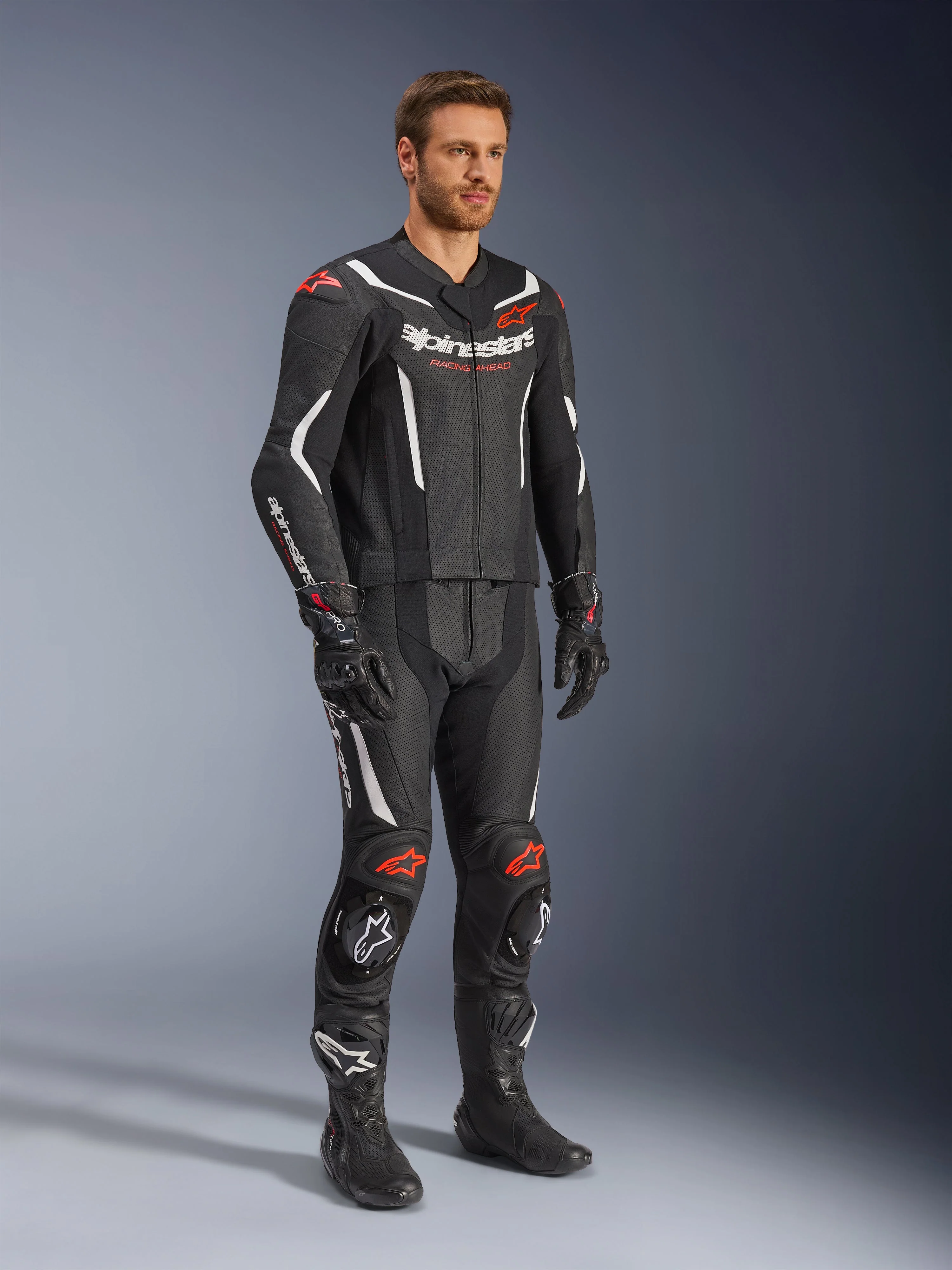 GP Force V2 Leather Suit - 2 Piece - Image 2