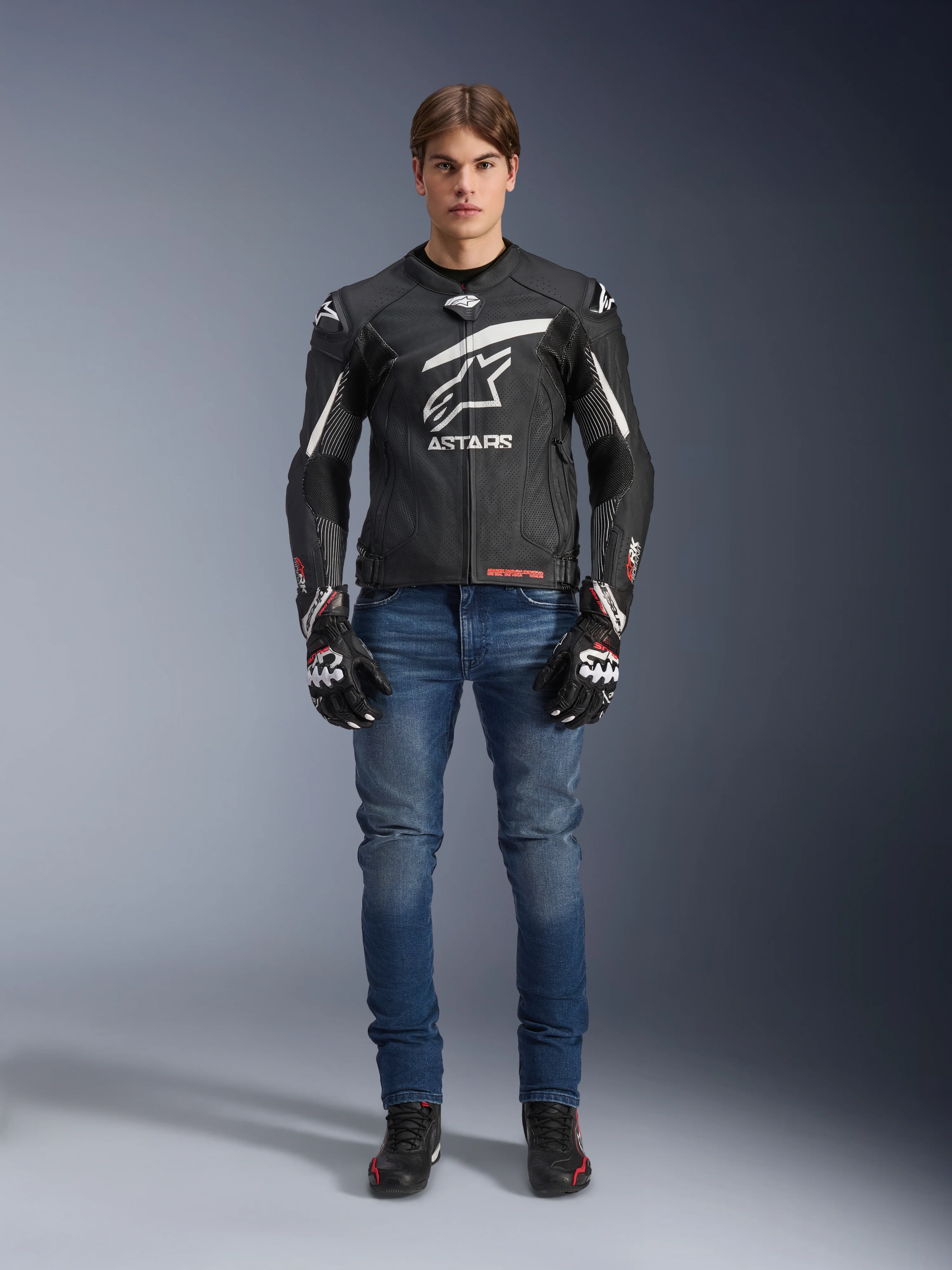 GP Plus R V4 Rideknit Leather Jacket - Image 5